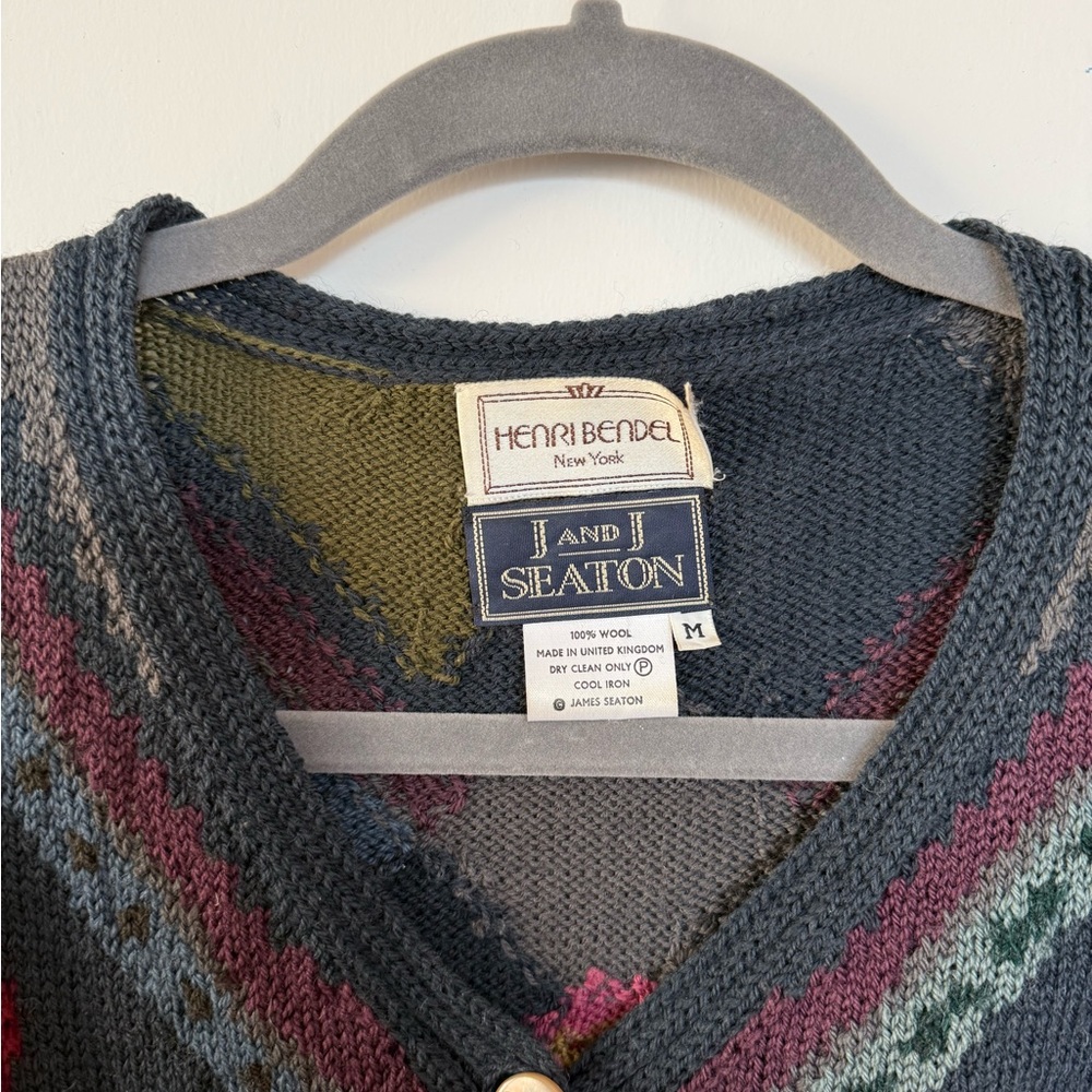 Vintage Wool Knit Cardigan - Picture 2 of 7